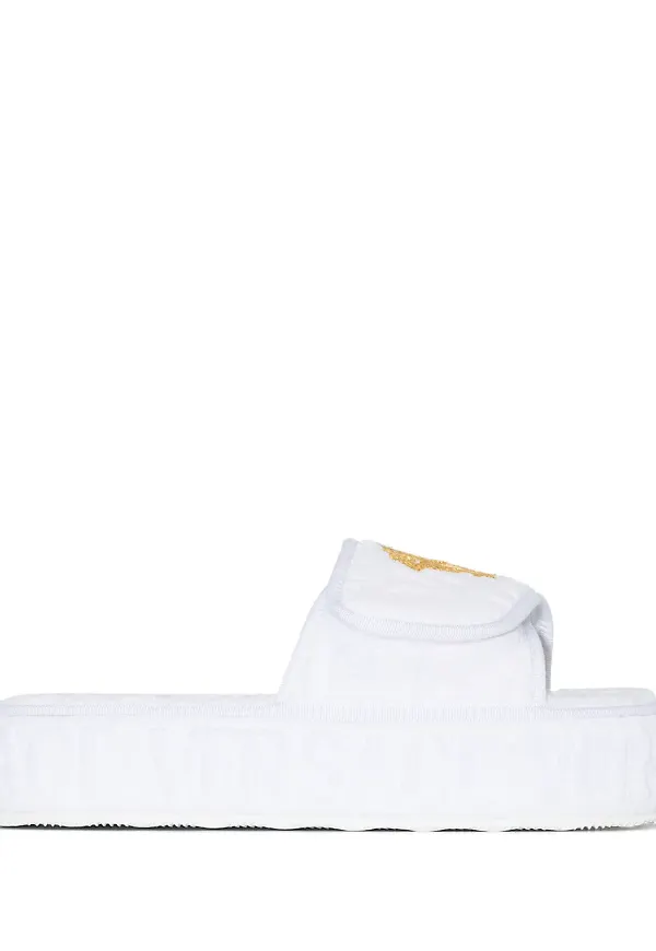 Versace Home Medusa Head platåtofflor - Vit