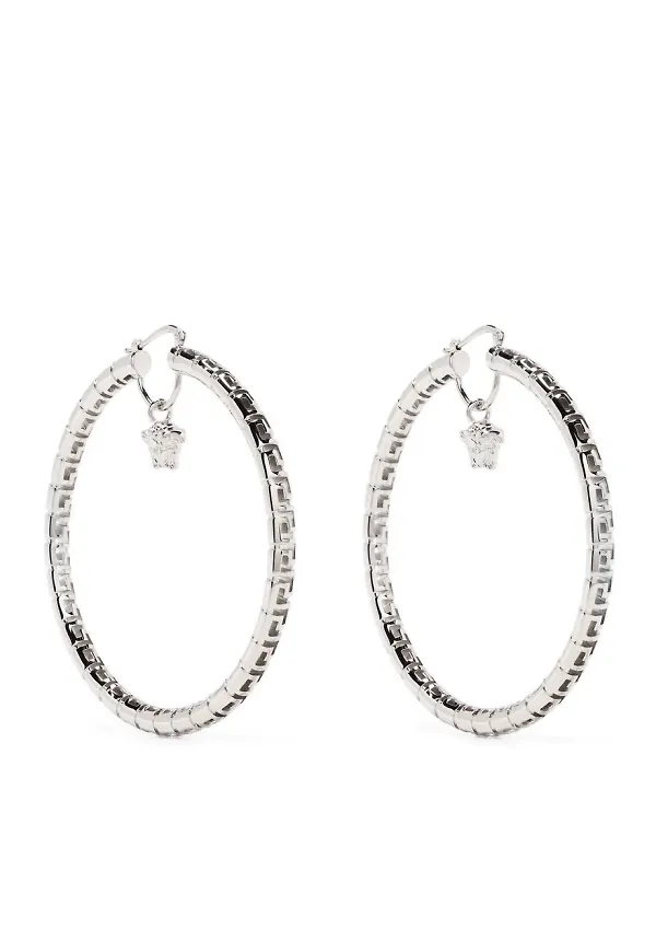 Versace hoop med Medusa-berlock - Silverfärgad