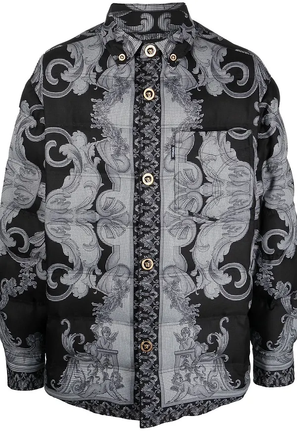 Versace jacka med tryck - Svart