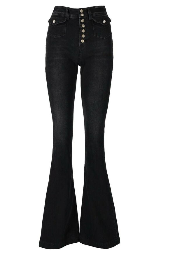 Versace Jeans Couture - Flare Jeans - Svart - Dam - Storlek: W26,W28,W29