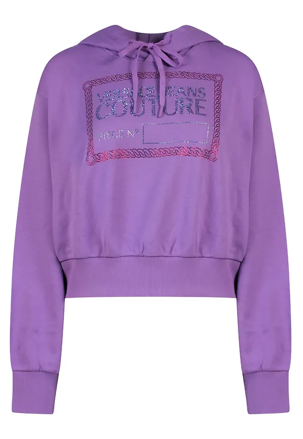 Versace Jeans Couture - Hoodies - Lila - Dam - Storlek: L,M,S,Xs,2Xs