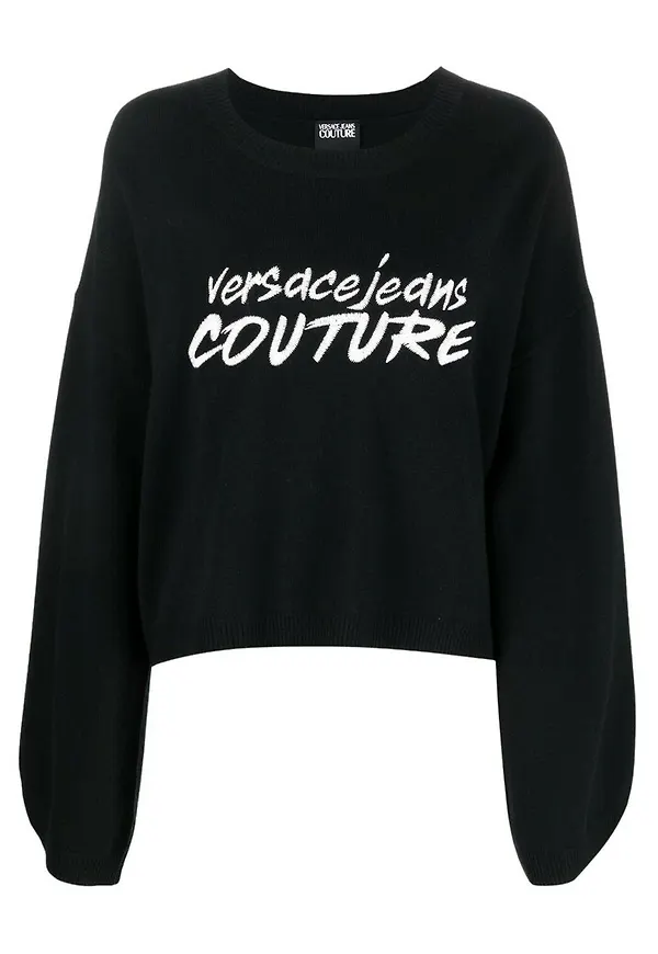 Versace Jeans Couture - Hoodies - Svart - Dam - Storlek: L,M,S