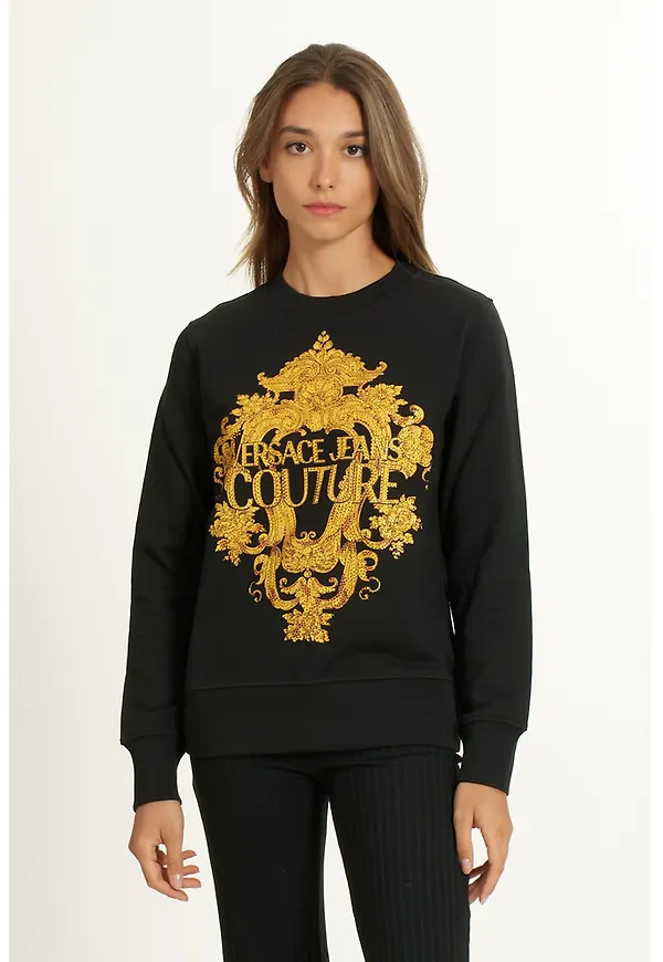 Versace Jeans Couture - Hoodies - Svart - Dam - Storlek: L,M,S,Xs