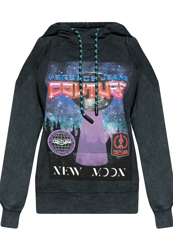 Versace Jeans Couture - Hoodies - Svart - Dam - Storlek: M,S,Xs,2Xs