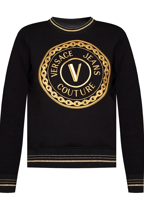 Versace Jeans Couture - Hoodies - Svart - Dam - Storlek: Xs,S