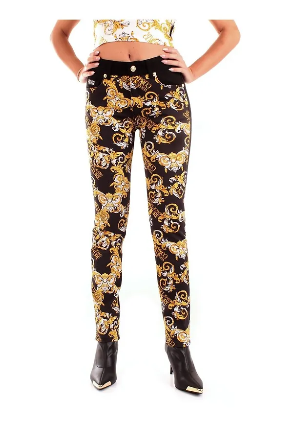 Versace Jeans Couture - Kostymbyxor - Svart - Dam - Storlek: W26,W30