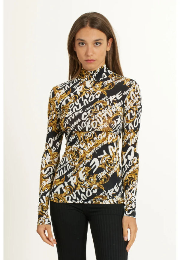 Versace Jeans Couture - Polotröjor - Svart - Dam - Storlek: L,3Xs