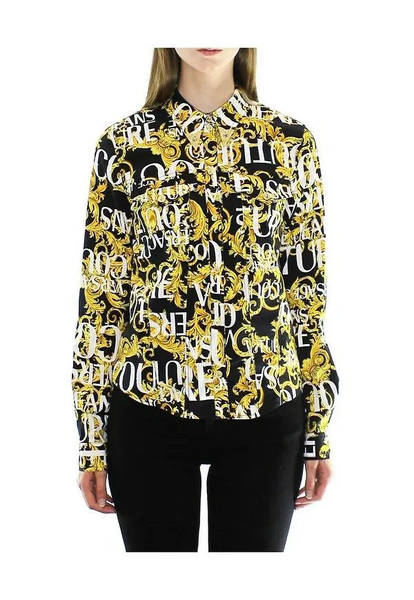 Versace Jeans Couture - Skjortor - Gul - Dam - Storlek: L