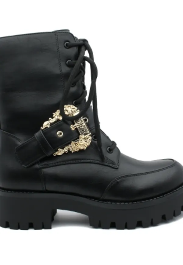 Versace Jeans Couture - Stövlar - Svart - Dam - Storlek: 36 EU