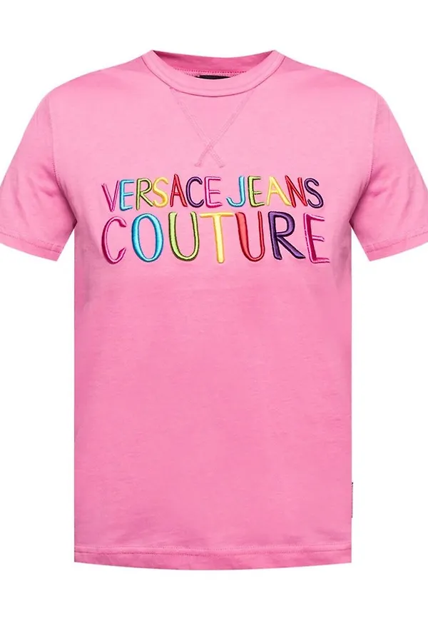 Versace Jeans Couture - T-shirts - Rosa - Dam - Storlek: XS