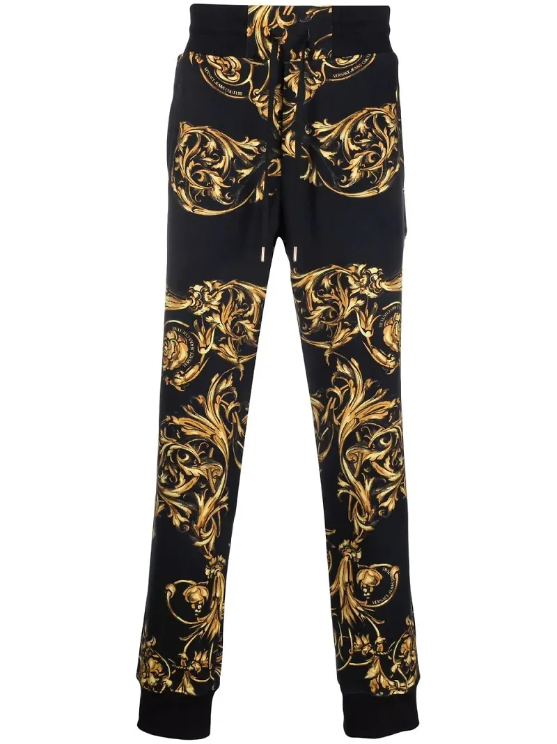 Versace Jeans Couture Barocco sweatpants - Svart