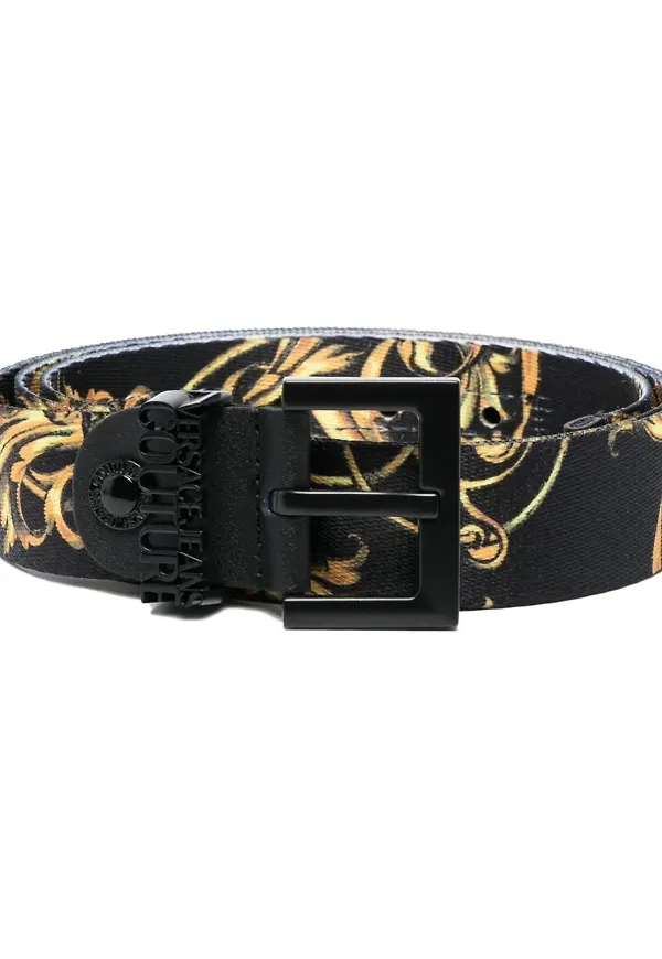 Versace Jeans Couture Baroque bälte - Svart