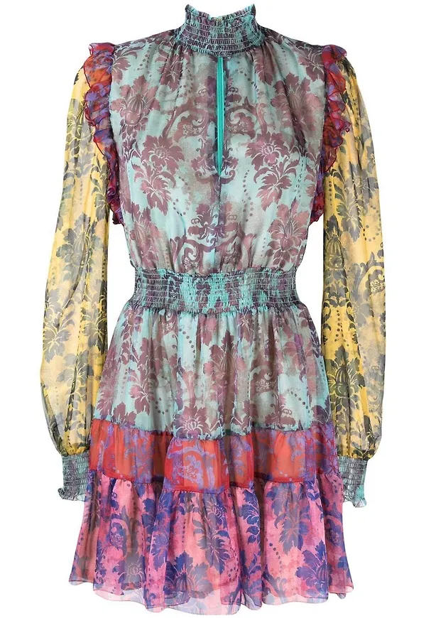 Versace Jeans Couture Baroque miniklänning - Rosa
