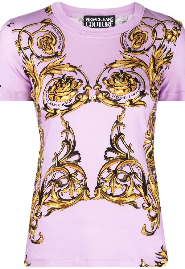 Versace Jeans Couture Baroque t-shirt - Lila