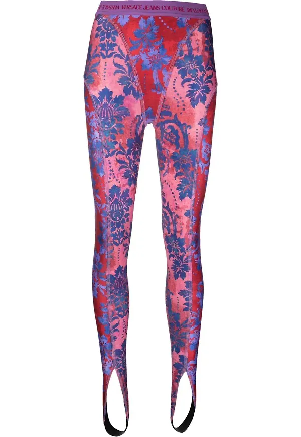 Versace Jeans Couture blommiga leggings - Rosa