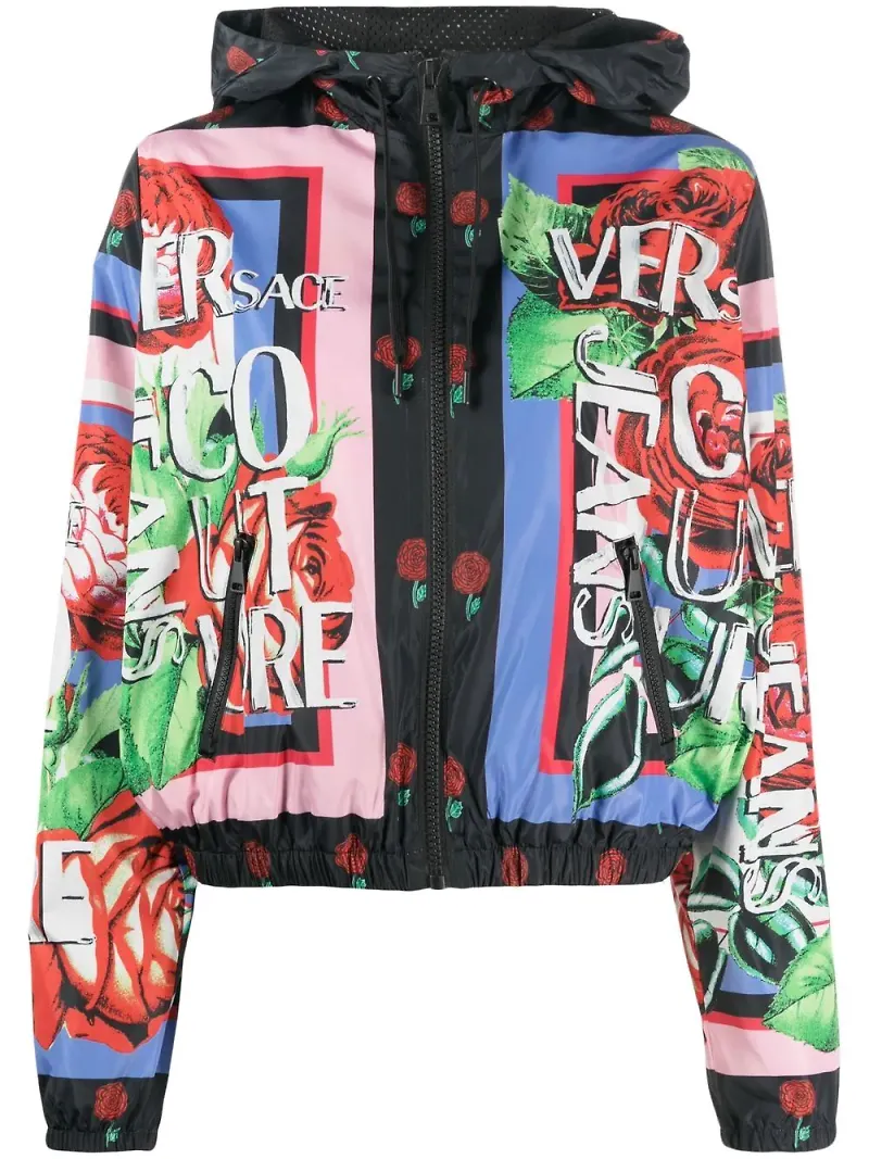 Versace Jeans Couture bomberjacka med logotyp - Svart