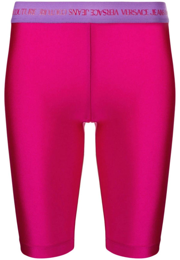 Versace Jeans Couture cykelbyxor med logotyp - Rosa