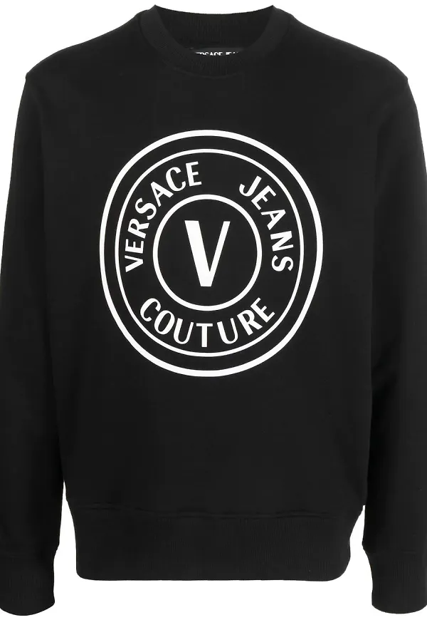 Versace Jeans Couture draperad t-shirt - Svart