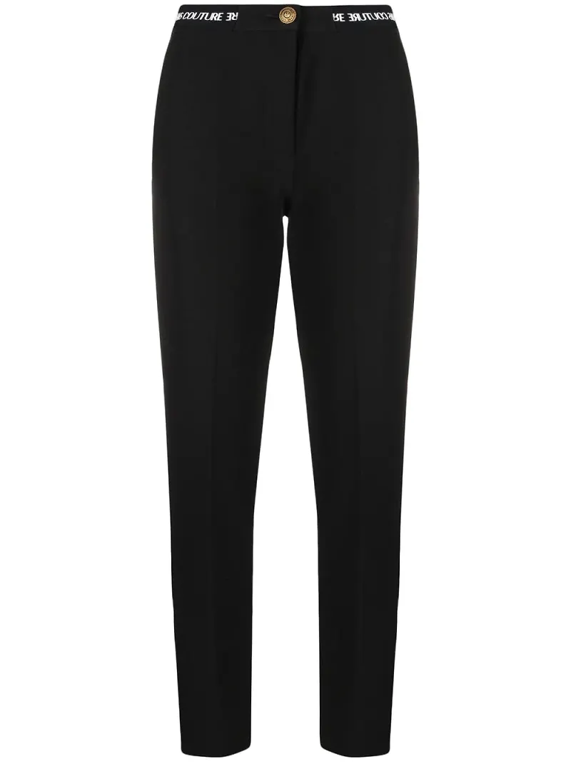Versace Jeans Couture finbyxor med logotypband - Svart