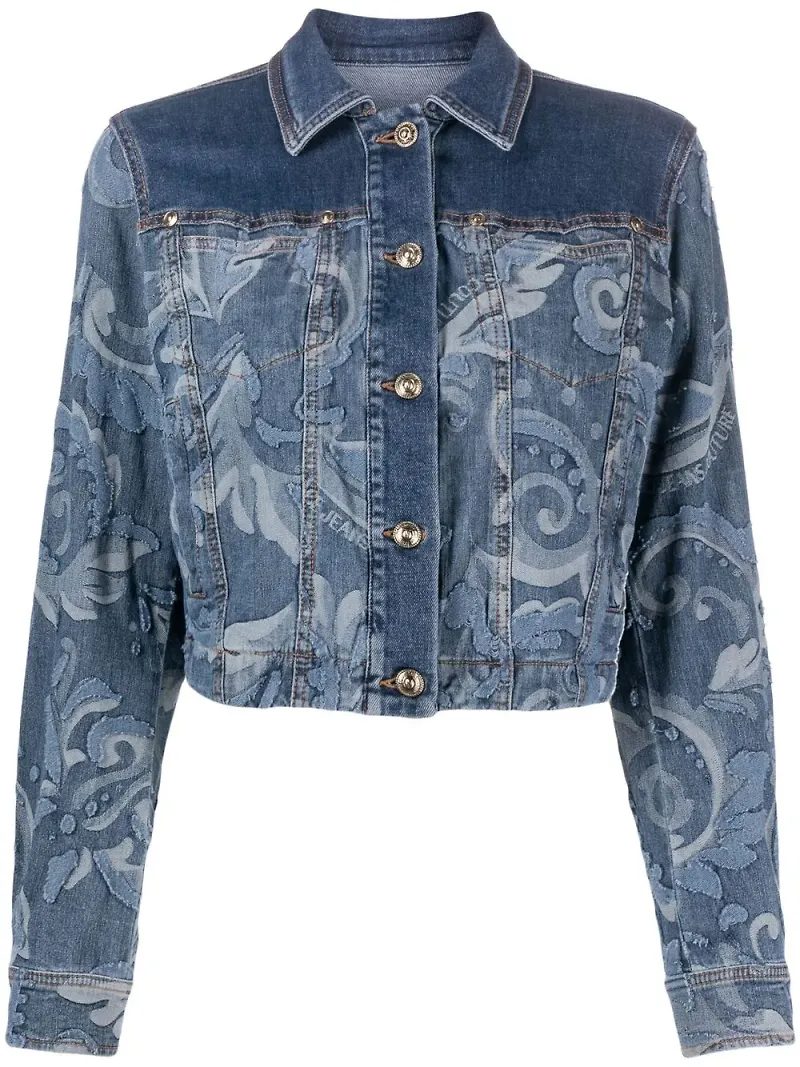 Versace Jeans Couture Garland Sun jeansjacka - Blå