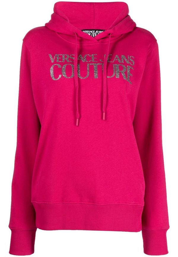 Versace Jeans Couture hoodie med logotyp - Rosa
