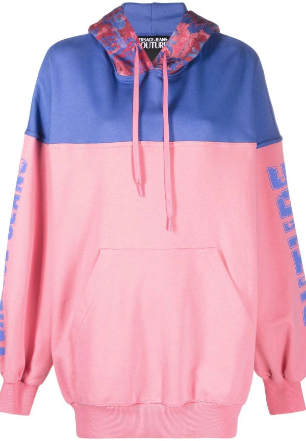 Versace Jeans Couture hoodie med logotyp - Rosa