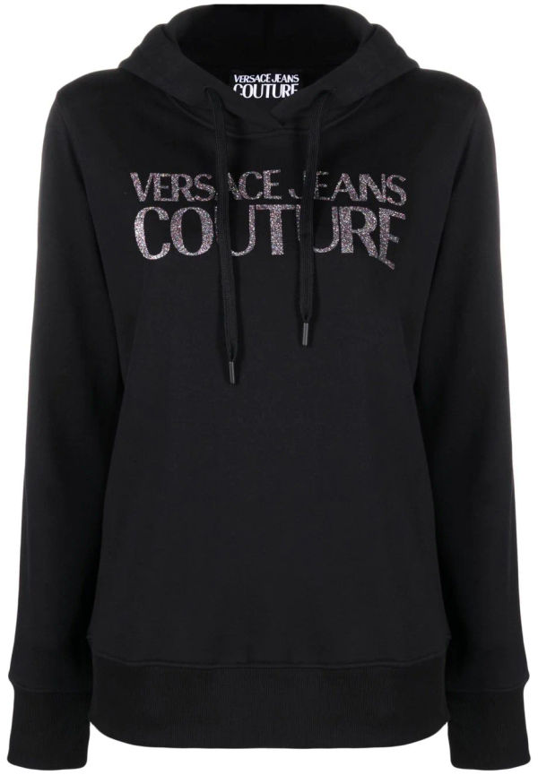 Versace Jeans Couture hoodie med logotyp - Svart
