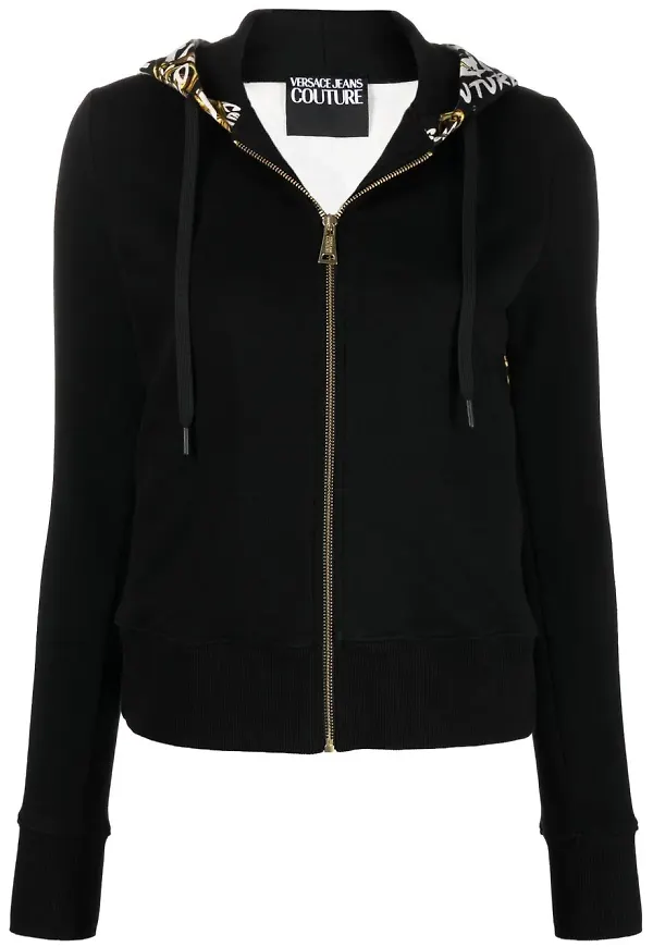 Versace Jeans Couture hoodie med logotyp - Svart