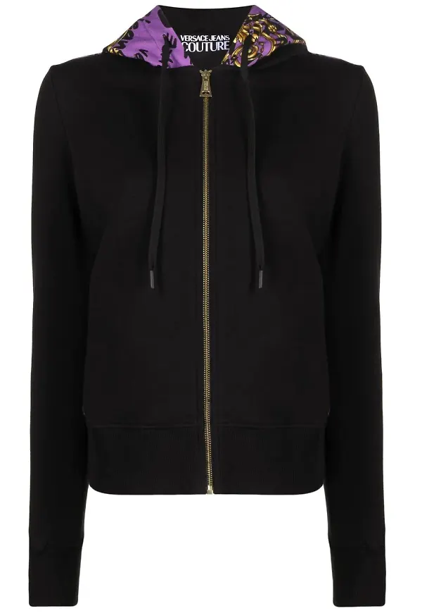 Versace Jeans Couture hoodie med logotyp - Svart