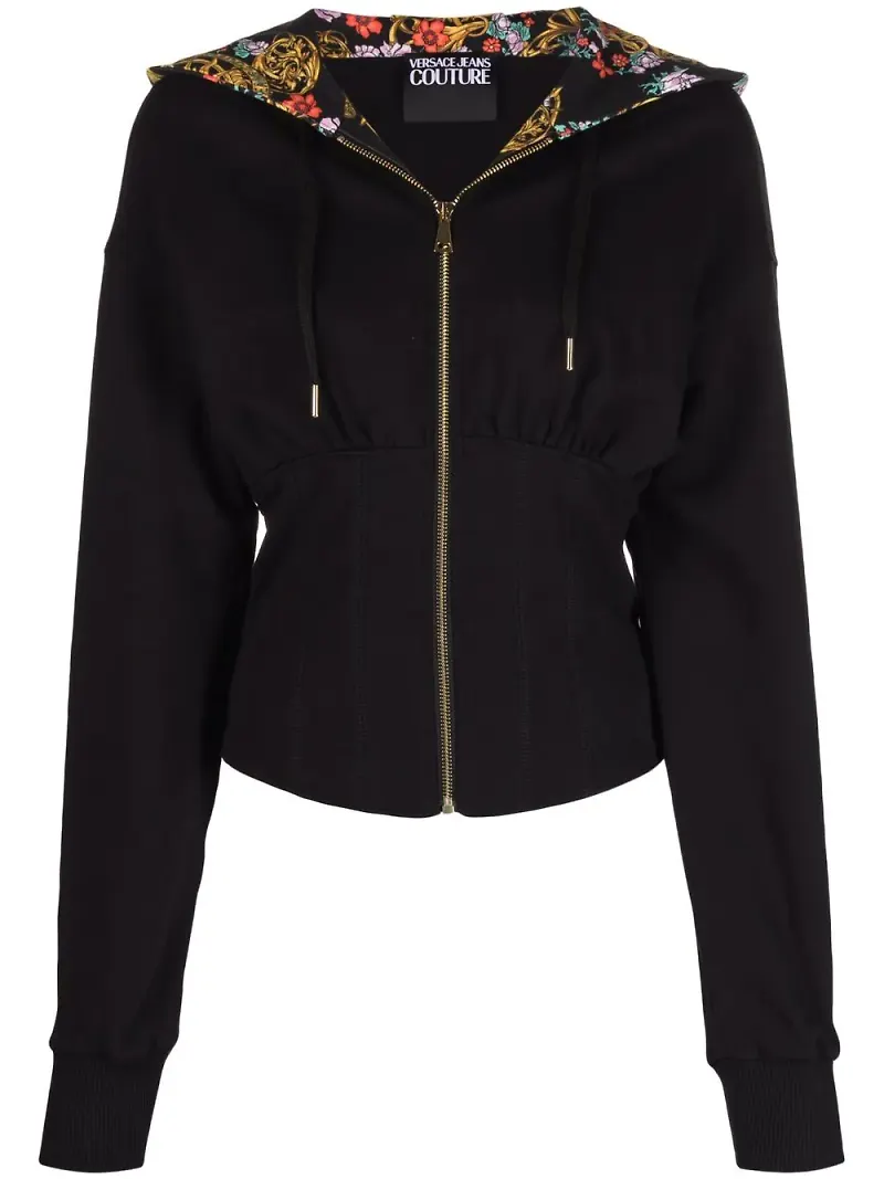 Versace Jeans Couture jacka med dragkedja - Svart