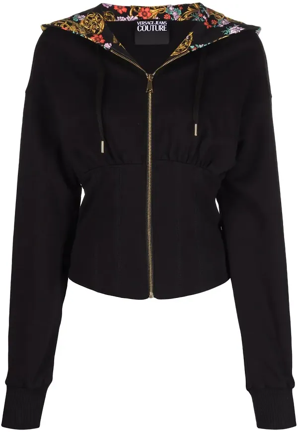 Versace Jeans Couture jacka med dragkedja - Svart