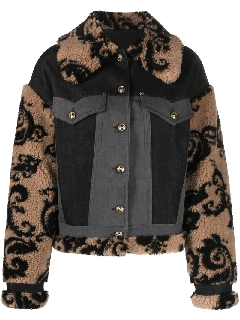 Versace Jeans Couture jacka med panel - Svart
