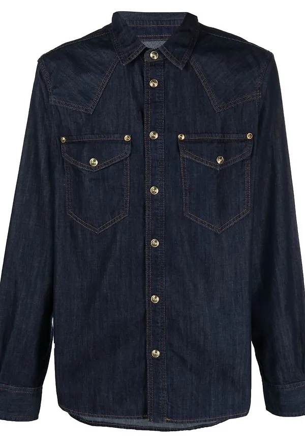 Versace Jeans Couture jeansskjorta - Blå