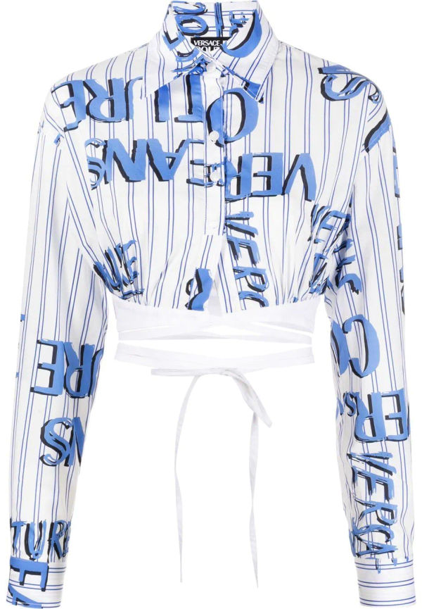Versace Jeans Couture kort skjorta - Vit