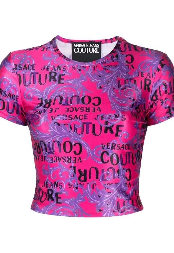 Versace Jeans Couture kort t-shirt - Rosa
