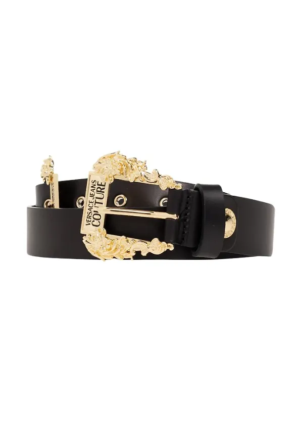 Versace Jeans Couture Leather belt Svart, Dam