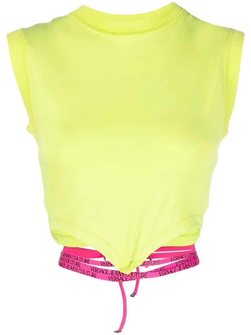 Versace Jeans Couture linne med logotyp - Grön