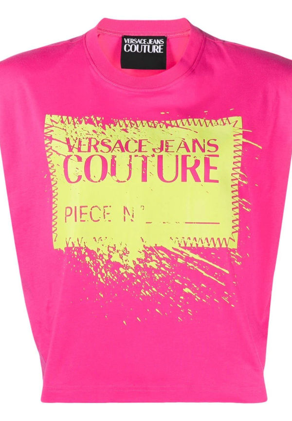 Versace Jeans Couture linne med logotyp - Rosa