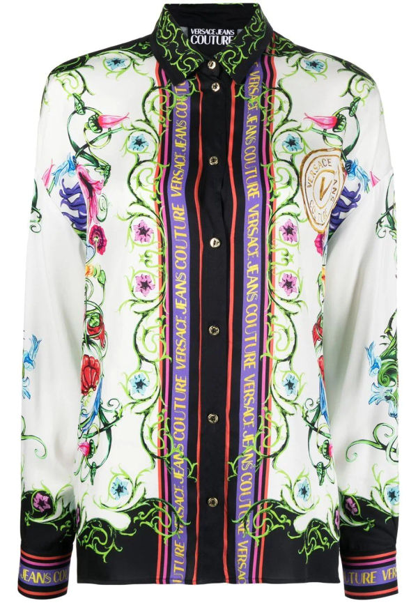 Versace Jeans Couture logo-print shirt - Svart