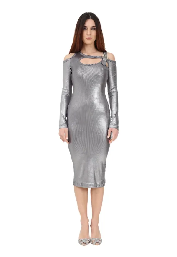 Versace Jeans Couture Midi Dresses Grå, Dam