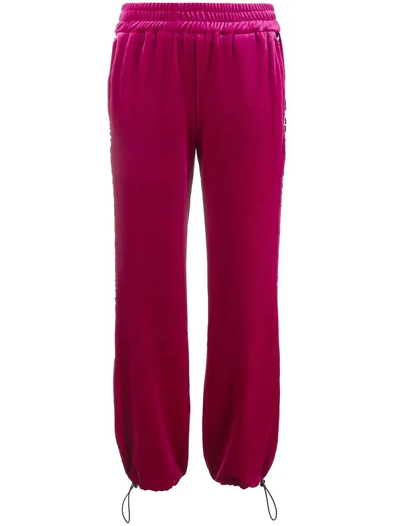 Versace Jeans Couture mjukisbyxor med logotyp - Rosa