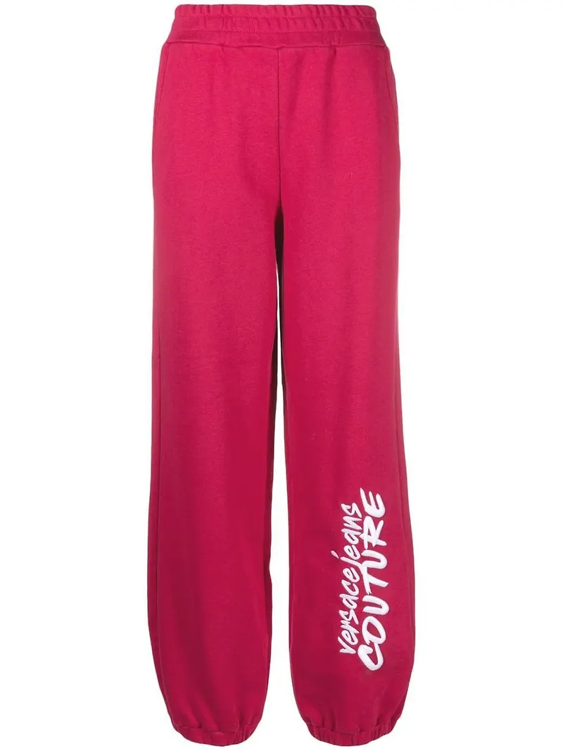 Versace Jeans Couture mjukisbyxor med logotyp - Rosa