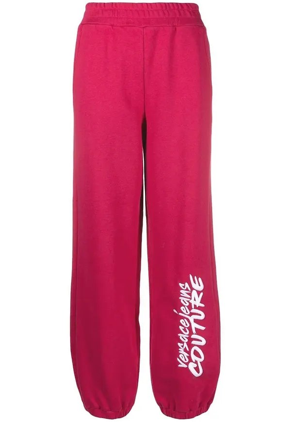 Versace Jeans Couture mjukisbyxor med logotyp - Rosa