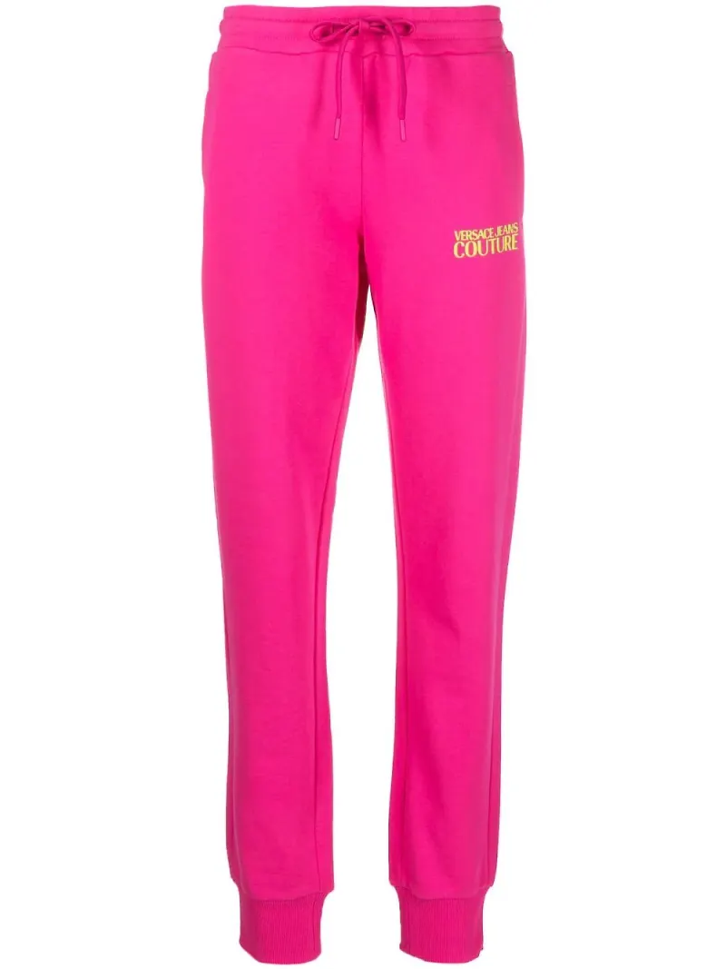 Versace Jeans Couture mjukisbyxor med logotyp - Rosa