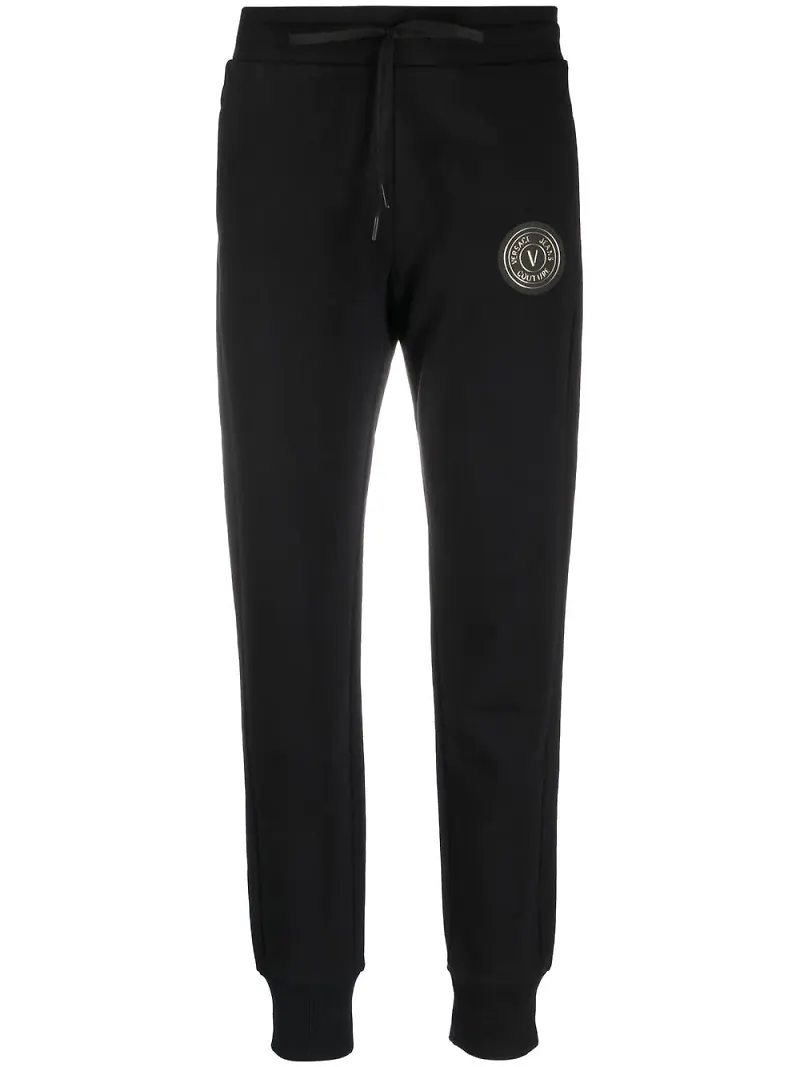 Versace Jeans Couture mjukisbyxor med logotyp - Svart