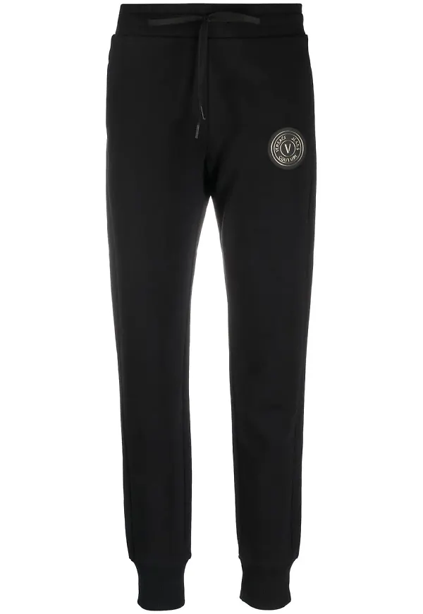 Versace Jeans Couture mjukisbyxor med logotyp - Svart
