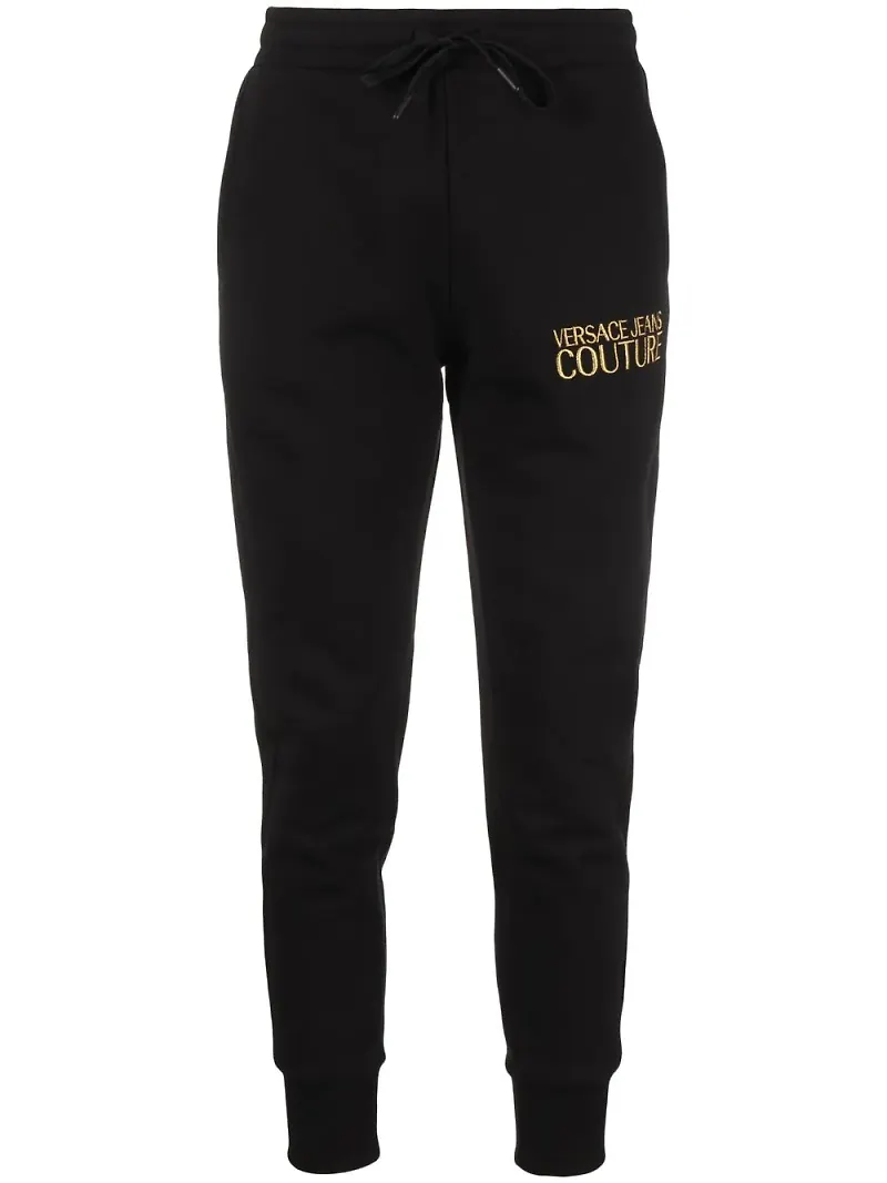 Versace Jeans Couture mjukisbyxor med logotyp - Svart