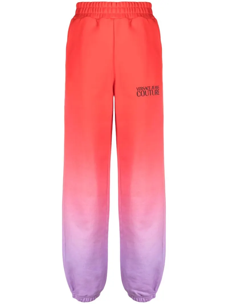 Versace Jeans Couture mjukisbyxor med tonad effekt - Röd