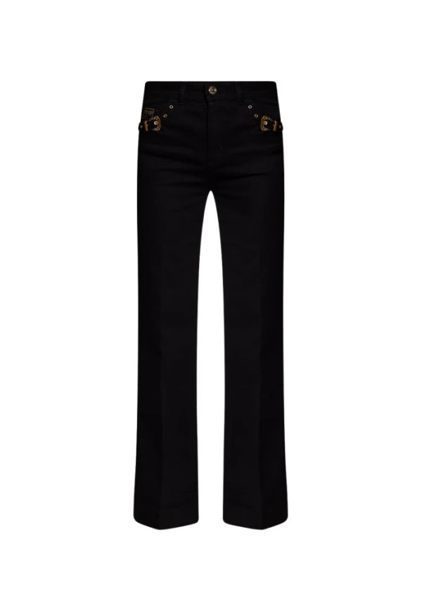 Versace Jeans Couture Palazzo jeans Svart, Dam