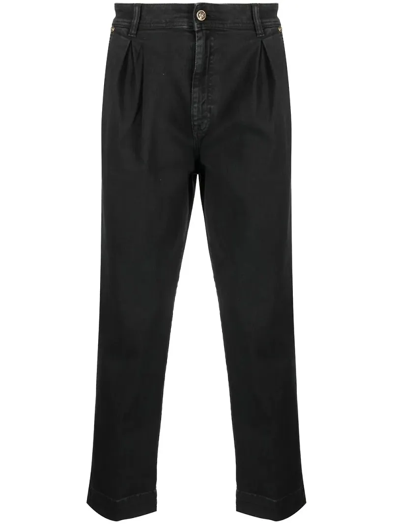 Versace Jeans Couture raka trekvartsbyxor - Svart